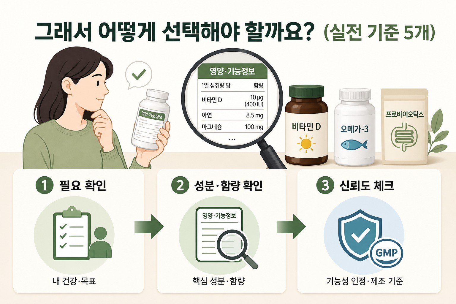 그래서 어떻게 선택해야 할까요? (실전 기준 5개)