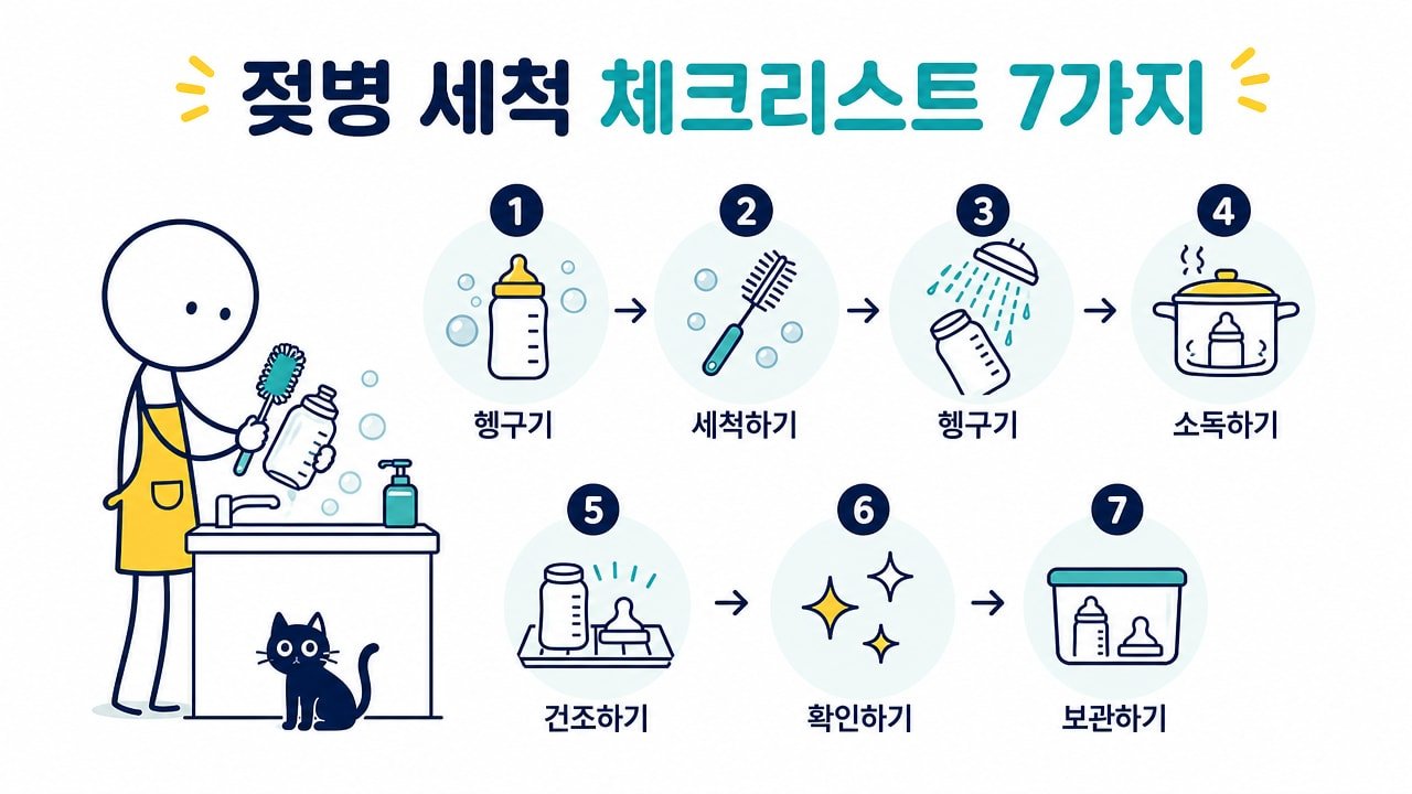 젖병 세척 체크리스트 7가지