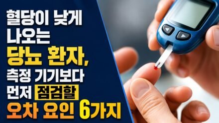 혈당이 낮게 나오는 당뇨 환자, 측정 기기보다 먼저 점검할 오차 요인 6가지