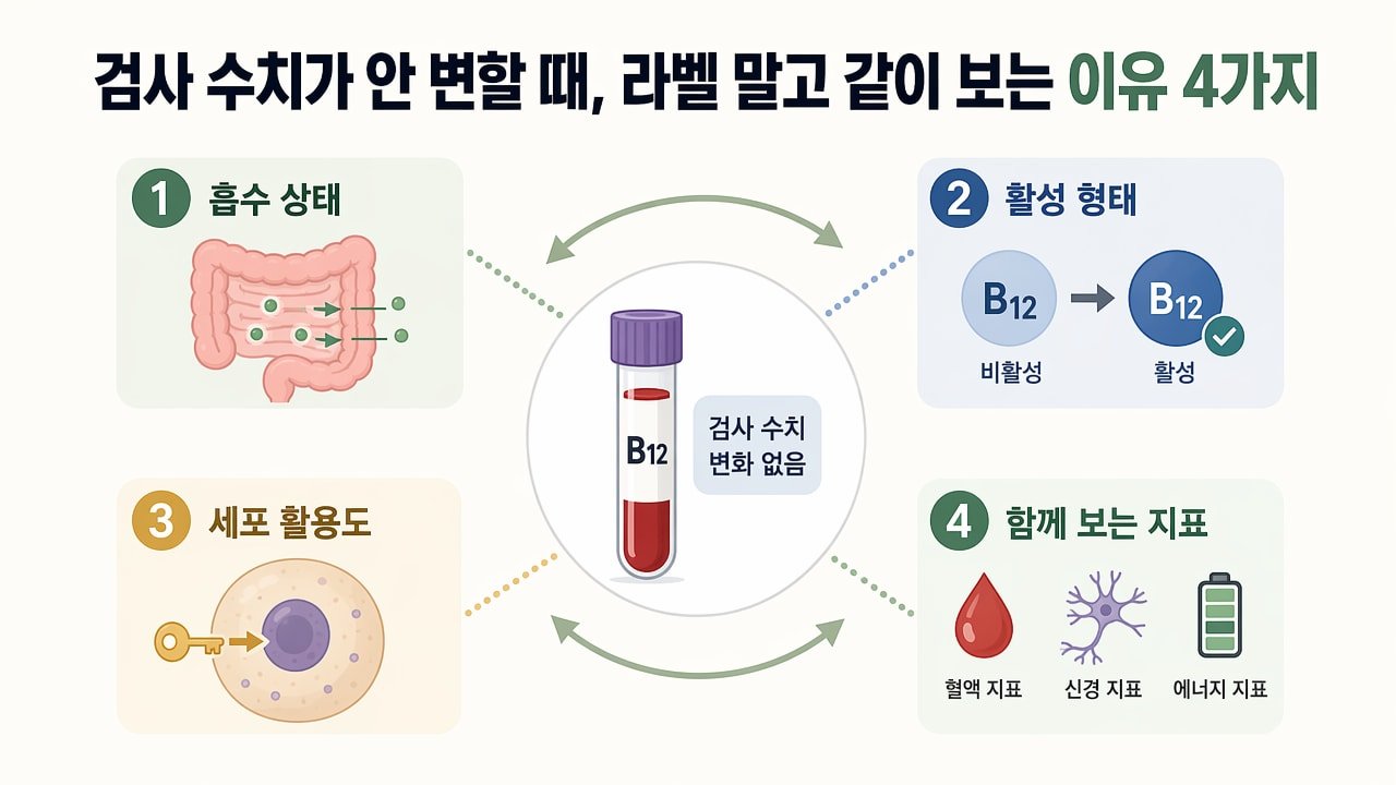 검사 수치가 안 변할 때, 라벨 말고 같이 보는 이유 4가지