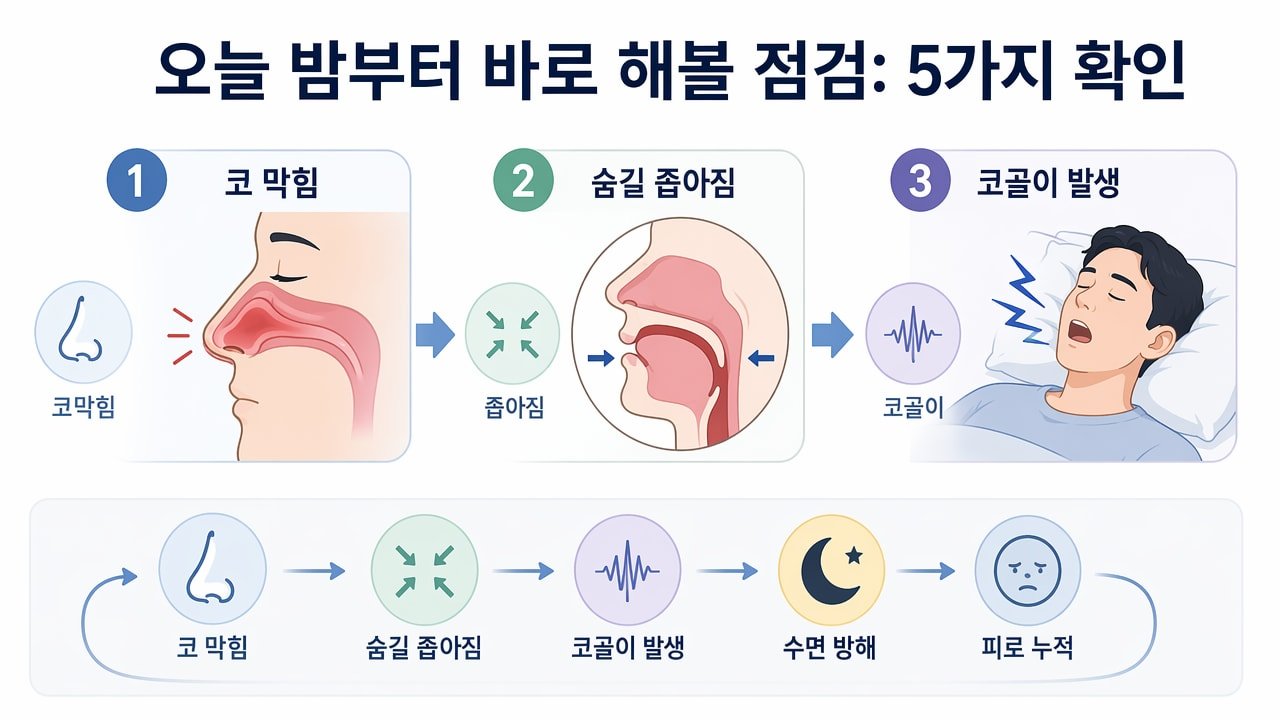오늘 밤부터 바로 해볼 점검: 5가지 확인