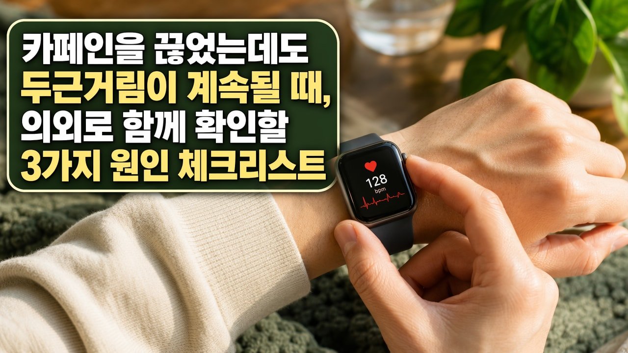 카페인을 끊었는데도 두근거림이 계속될 때, 의외로 함께 확인할 3가지 원인 체크리스트