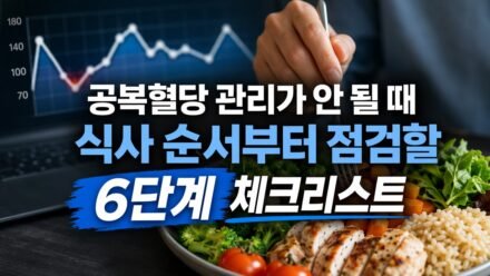 공복혈당 관리가 안 될 때 식사 순서부터 점검할 6단계 체크리스트