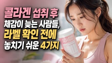 콜라겐 섭취 후 체감이 늦는 사람들, 라벨 확인 전에 놓치기 쉬운 4가지