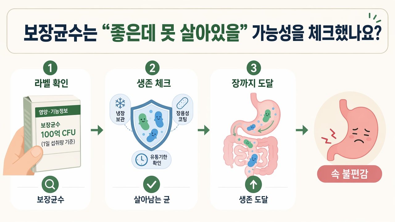 보장균수는 “좋은데 못 살아있을” 가능성을 체크했나요?