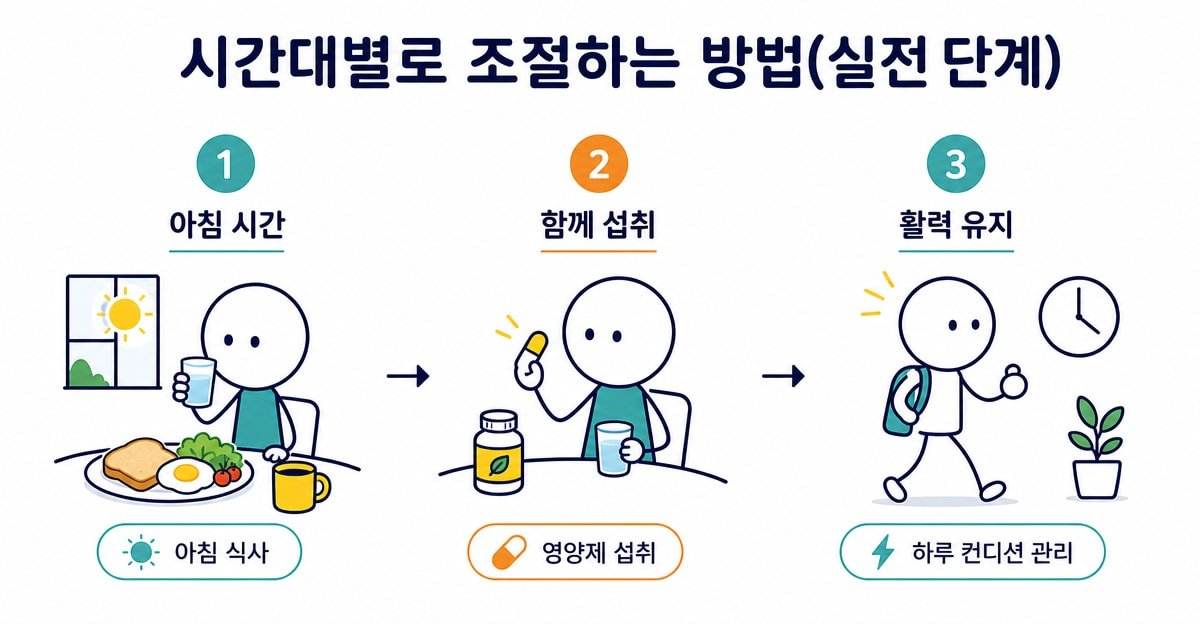 시간대별로 조절하는 방법(실전 단계)