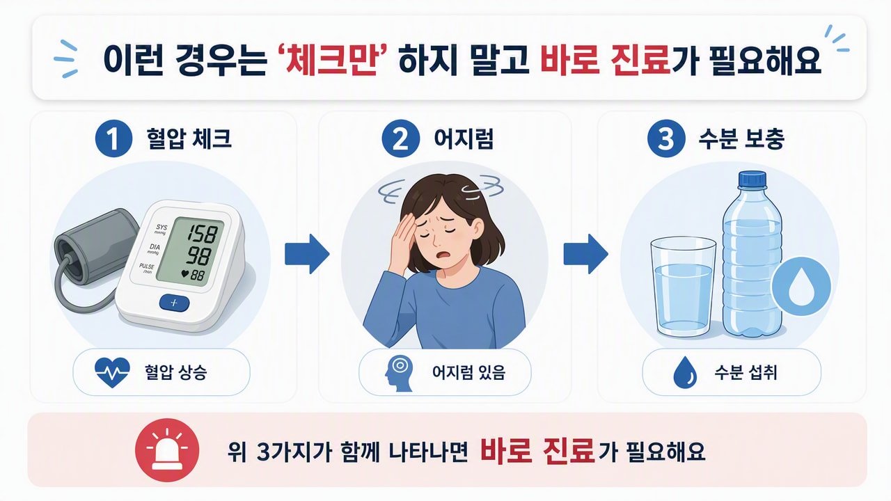 이런 경우는 ‘체크만’ 하지 말고 바로 진료가 필요해요