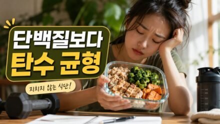 단백질을 늘렸는데도 피로가 계속될 때, 운동량보다 먼저 점검할 식단 구성(탄수·지방·수분) 4가지