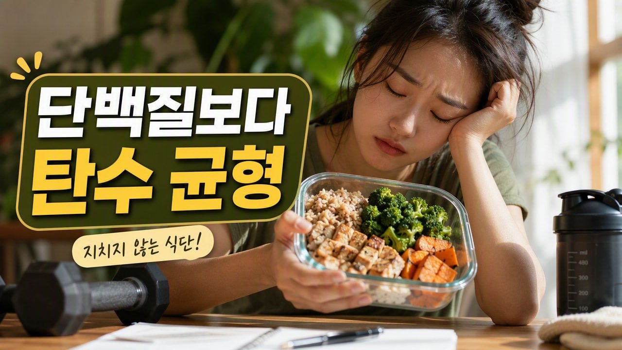 단백질을 늘렸는데도 피로가 계속될 때, 운동량보다 먼저 점검할 식단 구성(탄수·지방·수분) 4가지