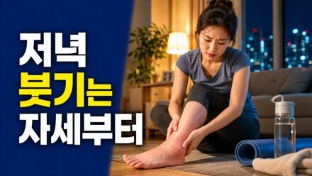 저녁만 되면 다리가 붓는다면, 오래 앉아 있기와 혈액순환 문제를 구분하는 방법