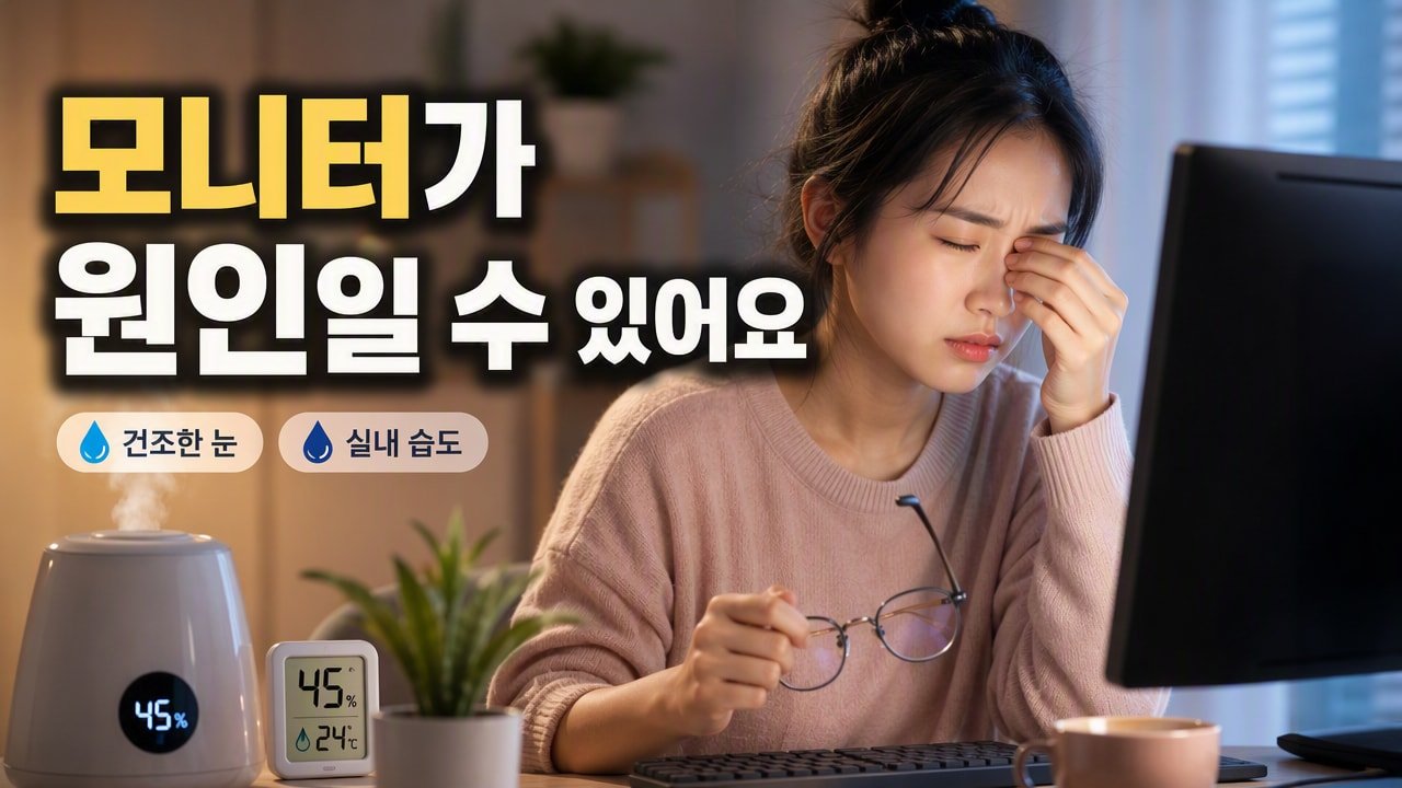 눈이 자주 건조하고 뻑뻑할 때 눈 영양제보다 먼저 할 환경 점검, 모니터·습도·깜빡임 6가지