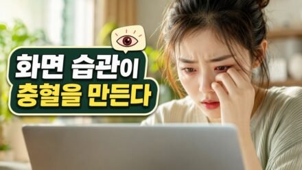 눈이 자주 뻑뻑하고 충혈될 때 인공눈물보다 먼저 바꿔볼 화면 사용 습관