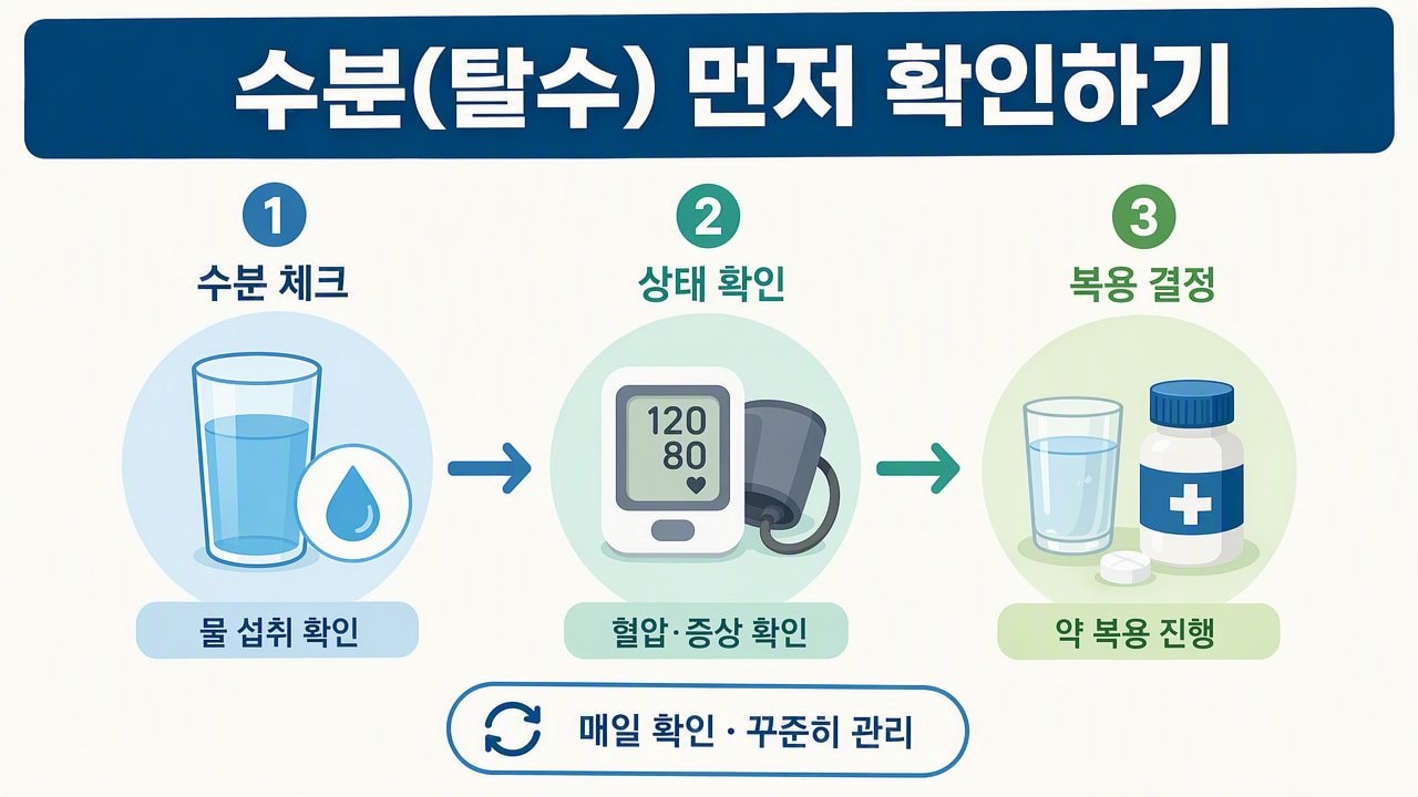 수분(탈수) 먼저 확인하기